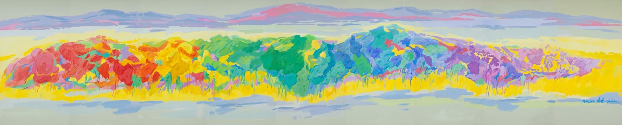 新富春山居图 丙烯 3000 x 14000 mm
